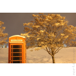 Cool Phone Booth in Winter